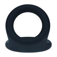 Levelz Double O Siliconen Cockring - L - Zwart, afbeelding 4