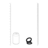 Levelz Double O Siliconen Cockring - L - Zwart, afbeelding 7