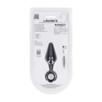 Levelz Siliconen Anaalplug met Lus - S - Zwart, afbeelding 5