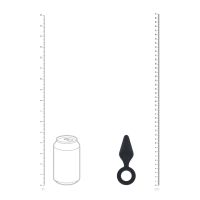 Levelz Siliconen Anaalplug met Lus - S - Zwart, afbeelding 6