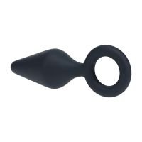 Levelz Siliconen Anaalplug met Lus - L - Zwart, afbeelding 3