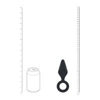 Levelz Siliconen Anaalplug met Lus - L - Zwart, afbeelding 6