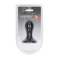 Levelz Single Rattle Vloeibare Siliconen Anaalplug - S - Zwart, afbeelding 2