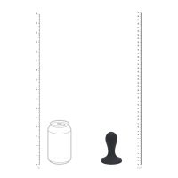 Levelz Single Rattle Vloeibare Siliconen Anaalplug - S - Zwart, afbeelding 4