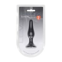 Levelz Slanke Siliconen Anaalplug - S - Zwart, afbeelding 4