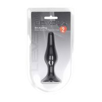 Levelz Slanke Siliconen Anaalplug - M - Zwart, afbeelding 4