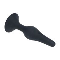 Levelz Slanke Siliconen Anaalplug - M - Zwart, afbeelding 2