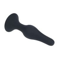Levelz Slanke Siliconen Anaalplug - L - Zwart, afbeelding 2