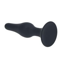 Levelz Slanke Siliconen Anaalplug - L - Zwart, afbeelding 3