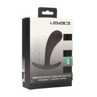 Levelz Vibrerende siliconen prostaatstimulator anaalplug - S - Zwart, afbeelding 2