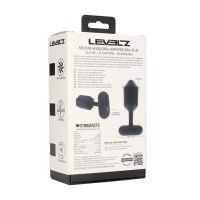 Levelz Zeshoekige Vibrerende Siliconen Anaalplug - M - Zwart, afbeelding 7