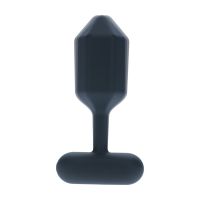 Levelz Zeshoekige Vibrerende Siliconen Anaalplug - M - Zwart, afbeelding 5