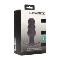 Levelz Tri Bulb Vibrerende Siliconen Anaalplug - Zwart, afbeelding 5