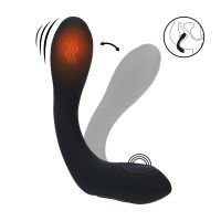 Levelz Vibrerende, verwarmende, buigbare en tikkende siliconen prostaatstimulator - Zwart