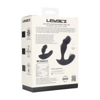 Levelz Vibrerende prostaatstimulator met dubbele motor en afstandsbediening van vloeibare siliconen - Zwart, afbeelding 7