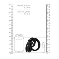 ManCage Model 24 - Kuisheidskooi - 9 cm - Zwart, afbeelding 6