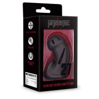 ManCage Model 27 - Ultrazachte siliconen kuisheidskooi - Zwart, afbeelding 5