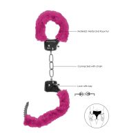 Ouch! Pleasure Pluche Handboeien - Roze, afbeelding 3