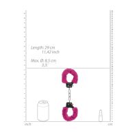 Ouch! Pleasure Pluche Handboeien - Roze, afbeelding 6