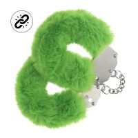 Ouch! Heavy-duty pluizige handboeien - Groen