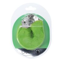 Ouch! Heavy-duty pluizige handboeien - Groen, afbeelding 2
