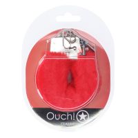 Ouch! Klassieke pluizige handboeien - Rood, afbeelding 3