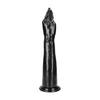 Ouch! Helping Hand - Fisting dildo hand met onderarm - 965 g / 38 cm - Zwart, afbeelding 4