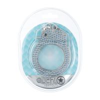 Ouch! Heavy-Duty Diamond Handboeien - Blauw, afbeelding 2