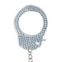 Ouch! Heavy-Duty Diamond Handboeien - Blauw, afbeelding 3