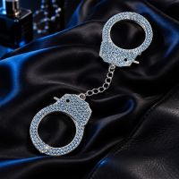 Ouch! Heavy-Duty Diamond Handboeien - Blauw, afbeelding 4