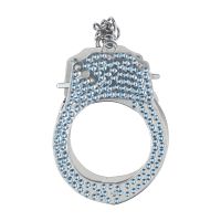 Ouch! Heavy-Duty Diamond Handboeien - Blauw, afbeelding 6