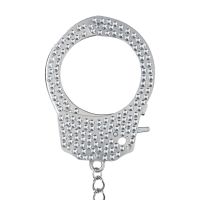 Ouch! Heavy-Duty Diamond Handboeien - Zilver, afbeelding 3