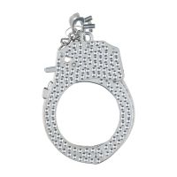 Ouch! Heavy-Duty Diamond Handboeien - Zilver, afbeelding 6