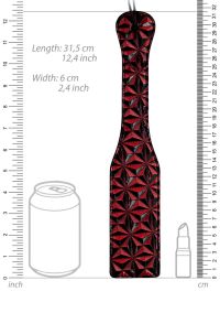 Ouch! Paddle met diamantpatroon - Rood/zwart, afbeelding 4