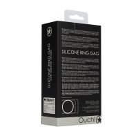 Ouch! Siliconen ring gag met leren banden, afbeelding 3