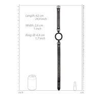 Ouch! Siliconen ring gag met leren banden, afbeelding 4