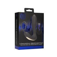 Ouch! E-stim Vibrerende Buttplug met Cockring, afbeelding 5