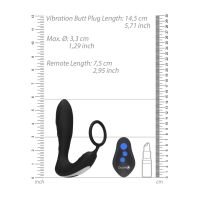 Ouch! E-stim Vibrerende Buttplug met Cockring, afbeelding 7