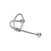 Ouch! RVS penisplug met bal - 10 mm, afbeelding 3