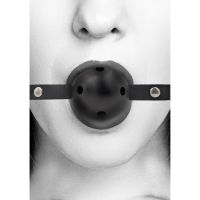 Ouch! Ademende ball gag - OU673BLK, afbeelding 5
