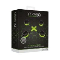 Ouch! Hand- en enkelboeien met hogtie - Glow in the Dark, afbeelding 2
