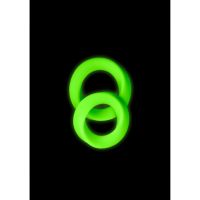 Ouch! Cockring set - Glow in the Dark - 2 stuks