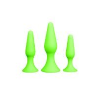 Ouch! Buttplug set - Glow in the Dark