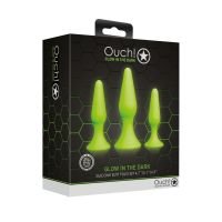 Ouch! Buttplug set - Glow in the Dark, afbeelding 2