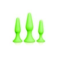 Ouch! Buttplug set - Glow in the Dark, afbeelding 4