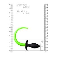 Ouch! Puppy Tail Buttplug - Glow in the Dark, afbeelding 5