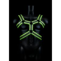 Ouch! Body Armor harnas - Glow in the Dark - S/M