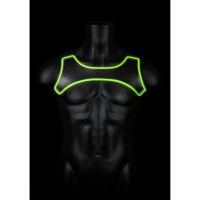 Ouch! neopreen harnas - Glow in the Dark - S/M