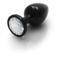 Ouch! Round Gem Buttplug - Medium - Gunmetal/Diamant, afbeelding 7
