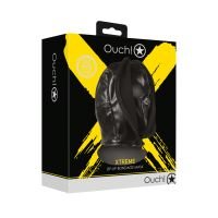 Ouch! Bondage masker met rits - Zwart, afbeelding 2